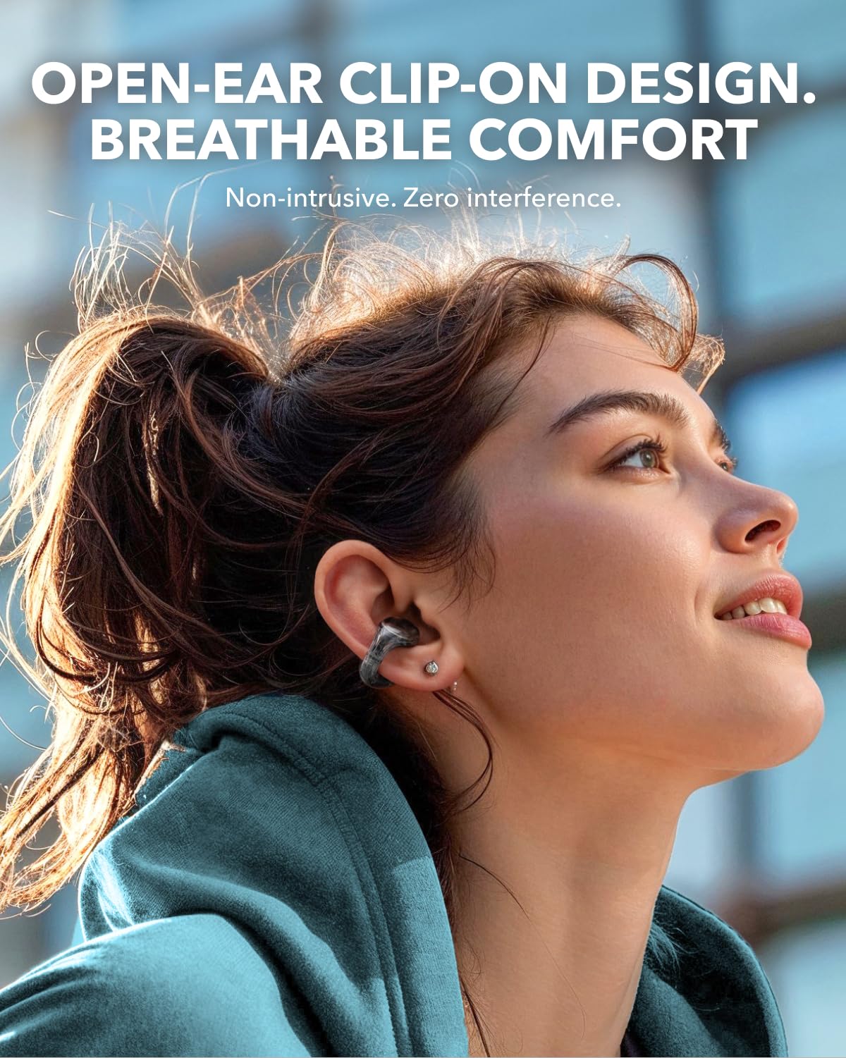 Soundcore AeroFit 2 Open-Ear Bluetooth Headphones by Anker - 42H Playtime, Hi-Res Audio, Rich Bass, Wireless Charging, IP55 Waterproof, AI Clear Calls - Perfect for Running, Gym Workouts & Outdoor Activities