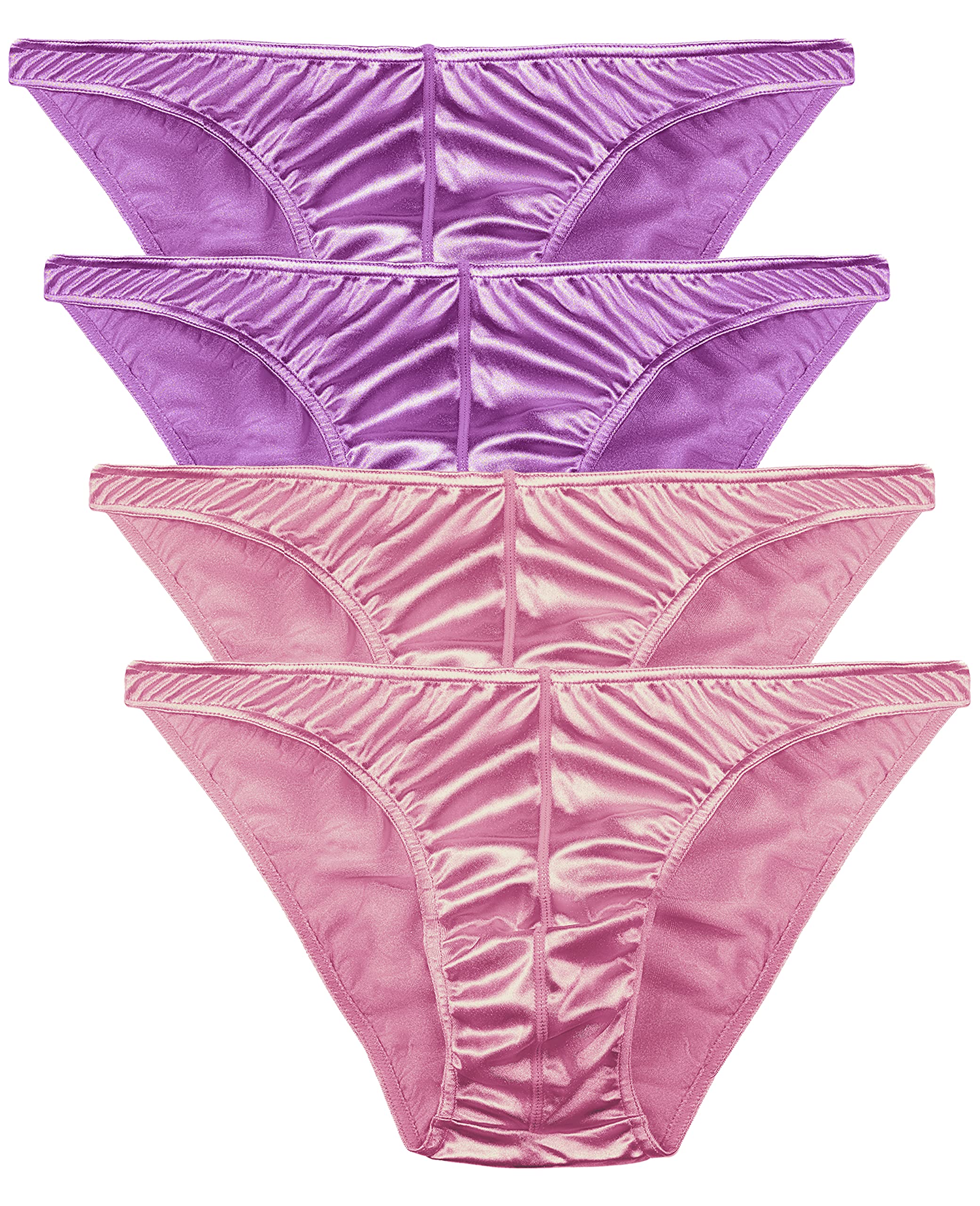 Silky Men's Satin Bikini Briefs - Small to 3XL - Multi-Pack for Comfort & Style