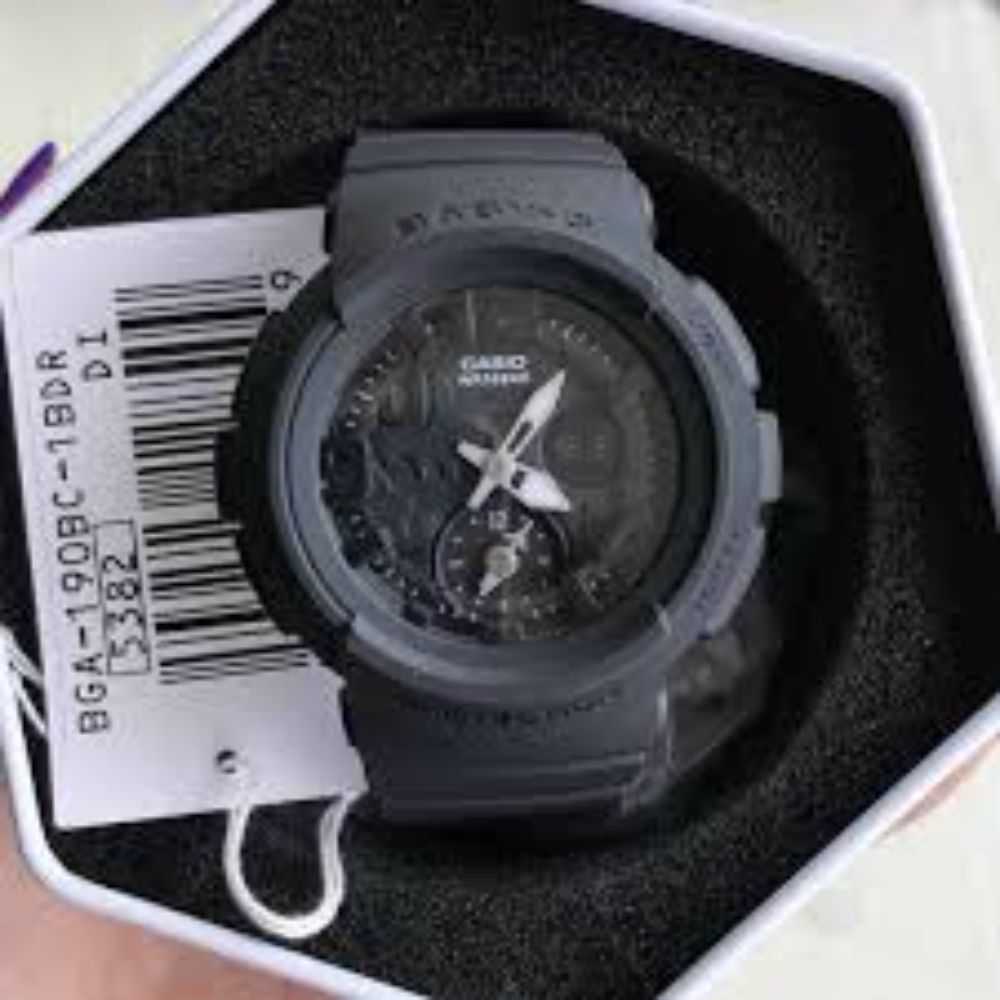 Casio Baby-G BGA-190BC-1BDR Digital Sport Watch for Women - Shock Resistant, Water Resistant, LED Backlight - Perfect for Running, Swimming & Outdoor Activities