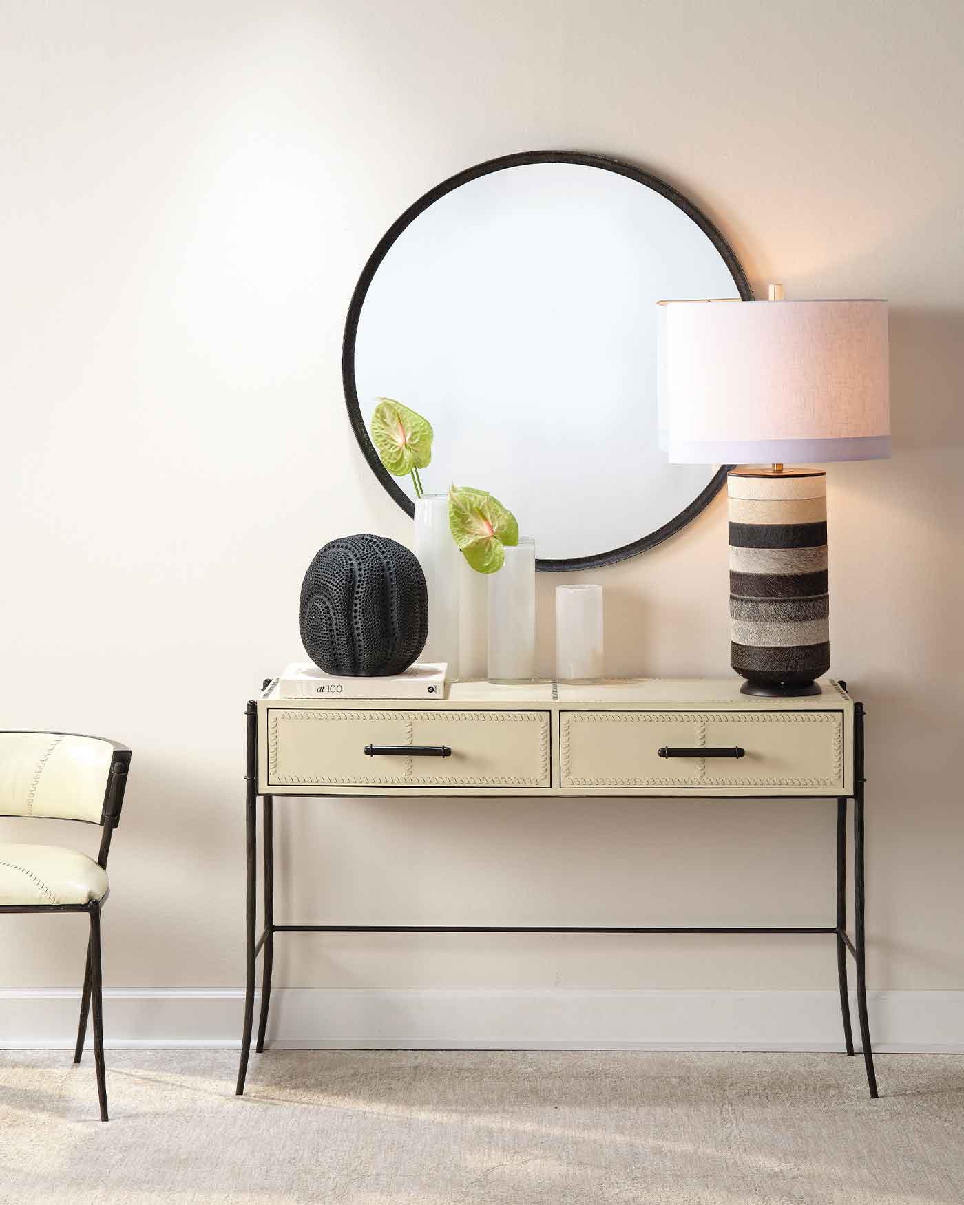 Modern Nevado Wooden Console Table - Entryway Sofa Table with Storage Shelf | Perfect for Hallway, Living Room & Bedroom Decor