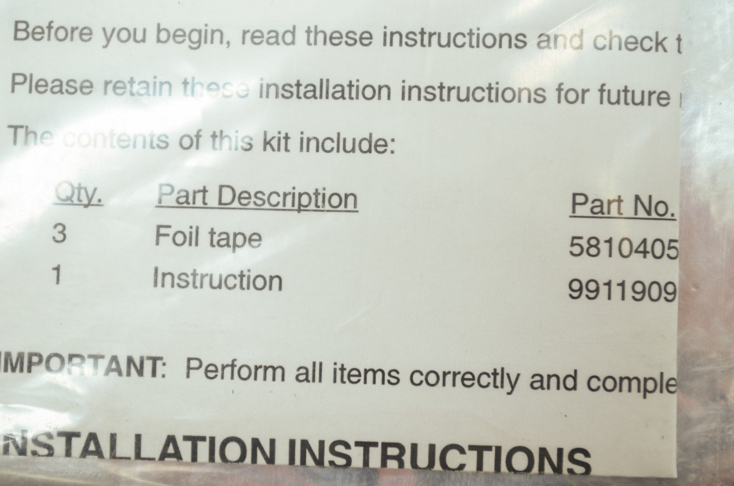 Polaris 2200356 Foil Tape Kit - High Temperature Resistant HVAC Duct Tape for Sealing & Repairing - Perfect for Air Ducts, Pipes, and Insulation Projects
