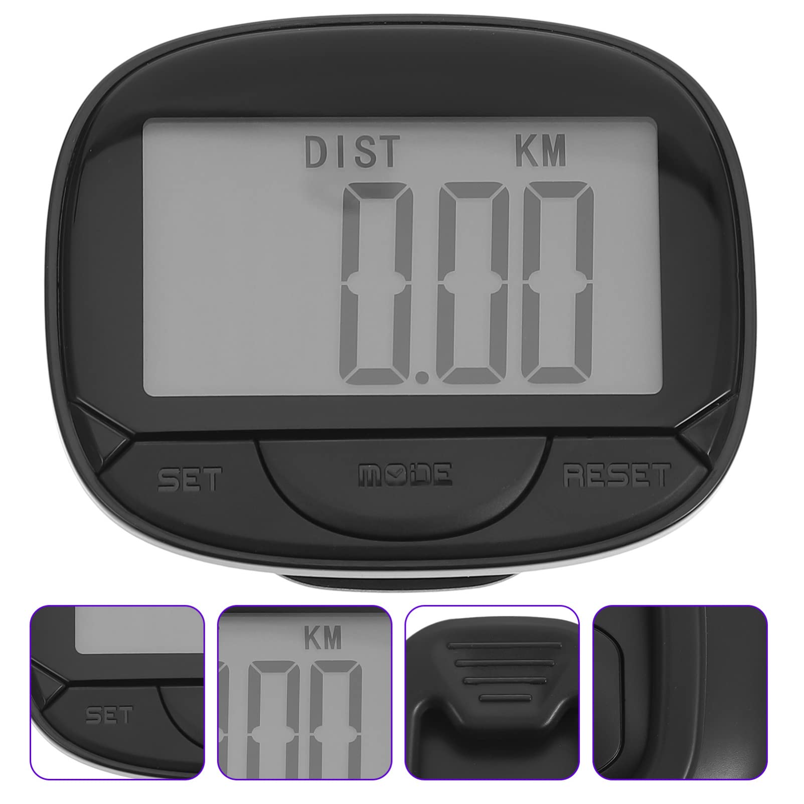 VOSAREA Fitness Tracker Watch with Large Screen - Step Counter, Calorie Burn Monitor, 3D Stopwatch for Walking, Running, Hiking & Sports | Clip-On Design for Active Lifestyle