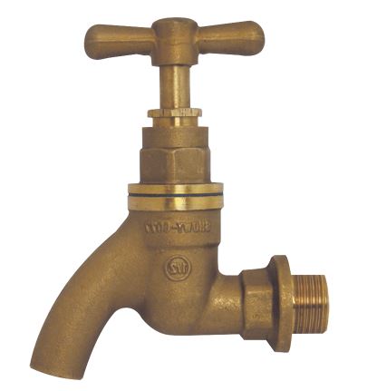 1/2 Inch Brass Bib Tap #6077 - SHOWY 6077 Model | Outdoor Faucet for Garden, Yard & RV Water Supply