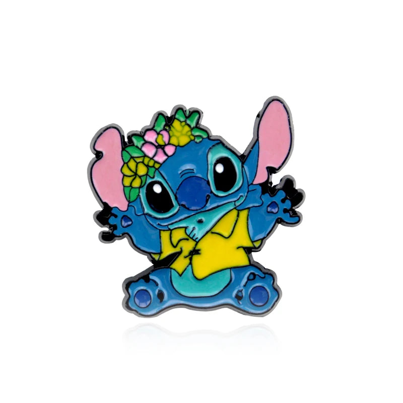 Disney Lilo & Stitch Heart Necklace - Cute Cartoon Jewelry for Women & Girls - Perfect Gift for Disney Fans, Cosplay & Everyday Wear