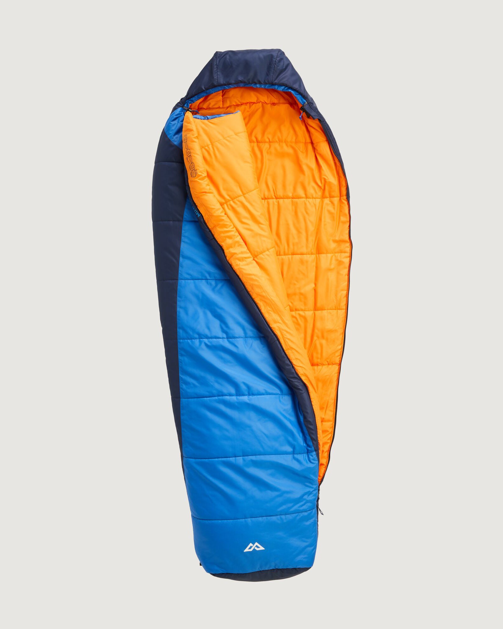 Kids' Mini Globe Sleeping Bag - Azure & Dark Blue - Perfect for Camping, Sleepovers & Indoor Adventures