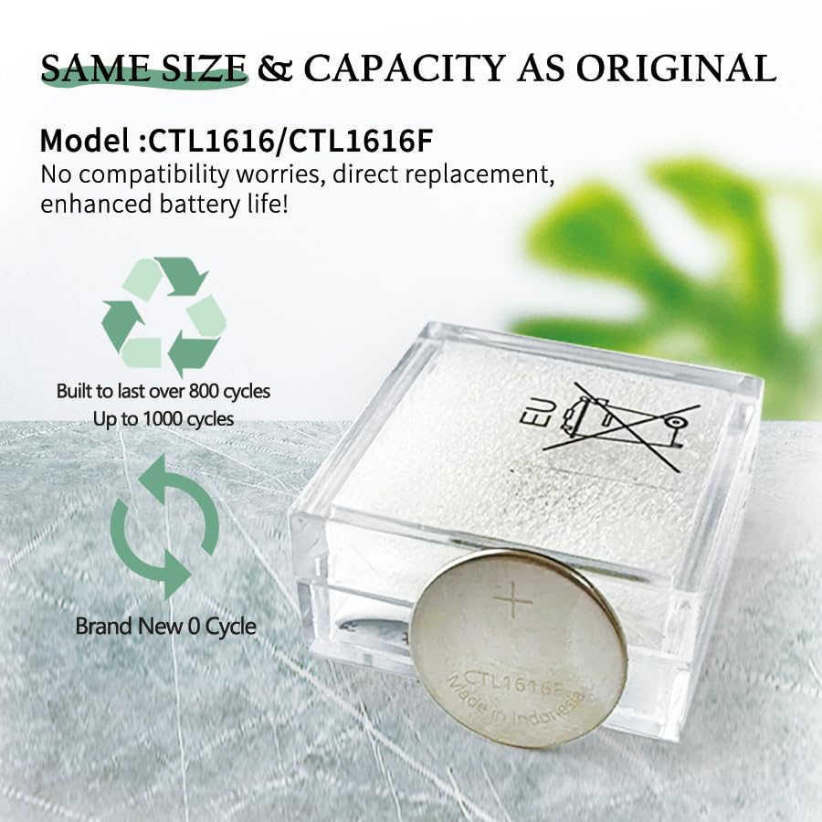 High-Quality Replacement Battery for Casio Solar Watches - Compatible with Panasonic CTL1616/CTL1616F & Models 10065657, 10291127, 10382262, 10175828, 94806704 - Perfect for Outdoor, Sports & Everyday Use