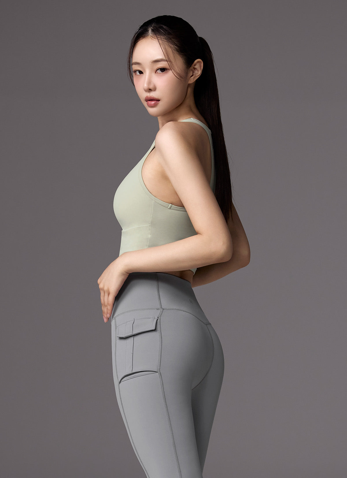 Black Label Signature Power Rise Shirring Crop Top - Women's Fashion Stretch Fit T-Shirt for Gym, Yoga & Casual Wear