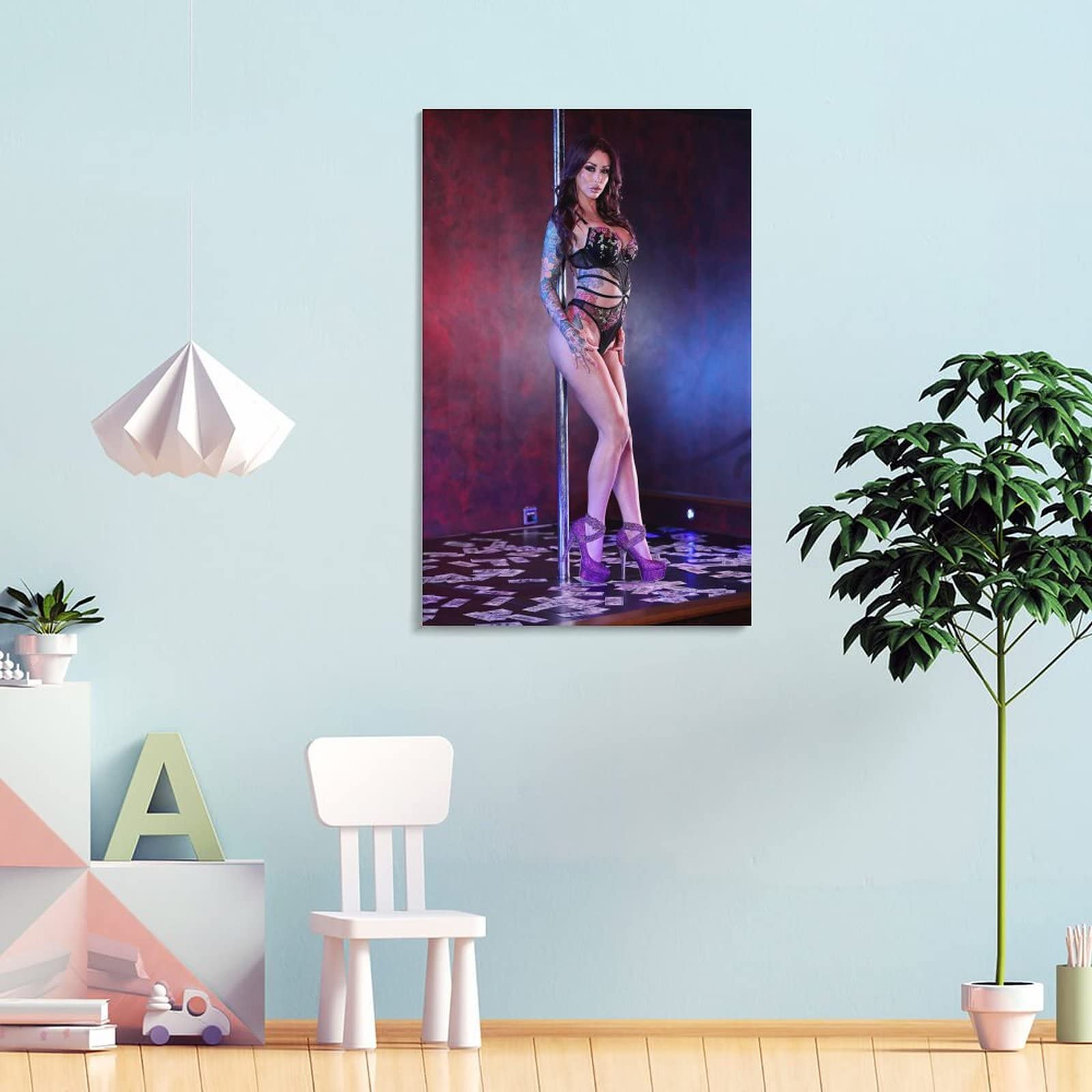 Passionate Pole Dancing Classic Poster Print - Wall Art Canvas for Home, Office & Dorm Decor | Perfect Gift for Birthday & Parties | Bathroom, Living Room & Bedroom Decoration