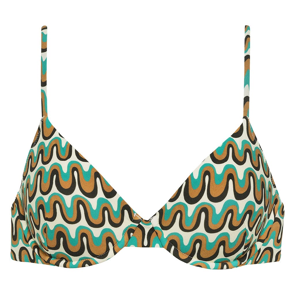 Stylish Groovy Dainty Bikini Top for Women - Trendy Swimwear for Beach, Pool & Summer Vacations