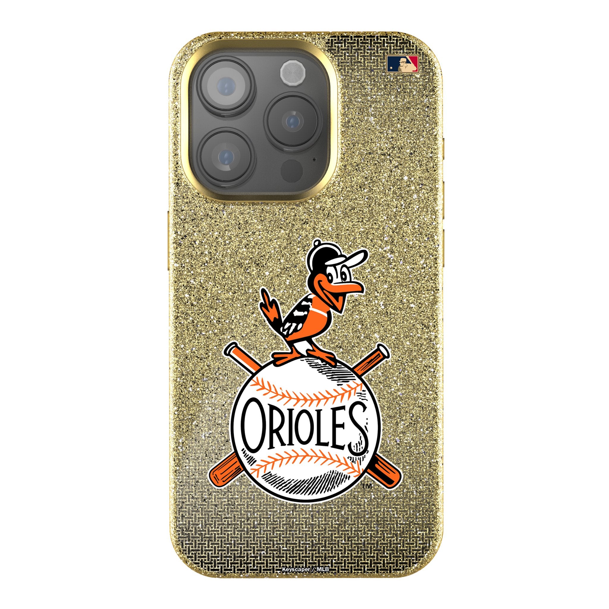 Vintage Baltimore Orioles 1954-1963 Cooperstown Collection Linen Bling Phone Case for iPhone - Perfect for Baseball Fans & iPhone Protection