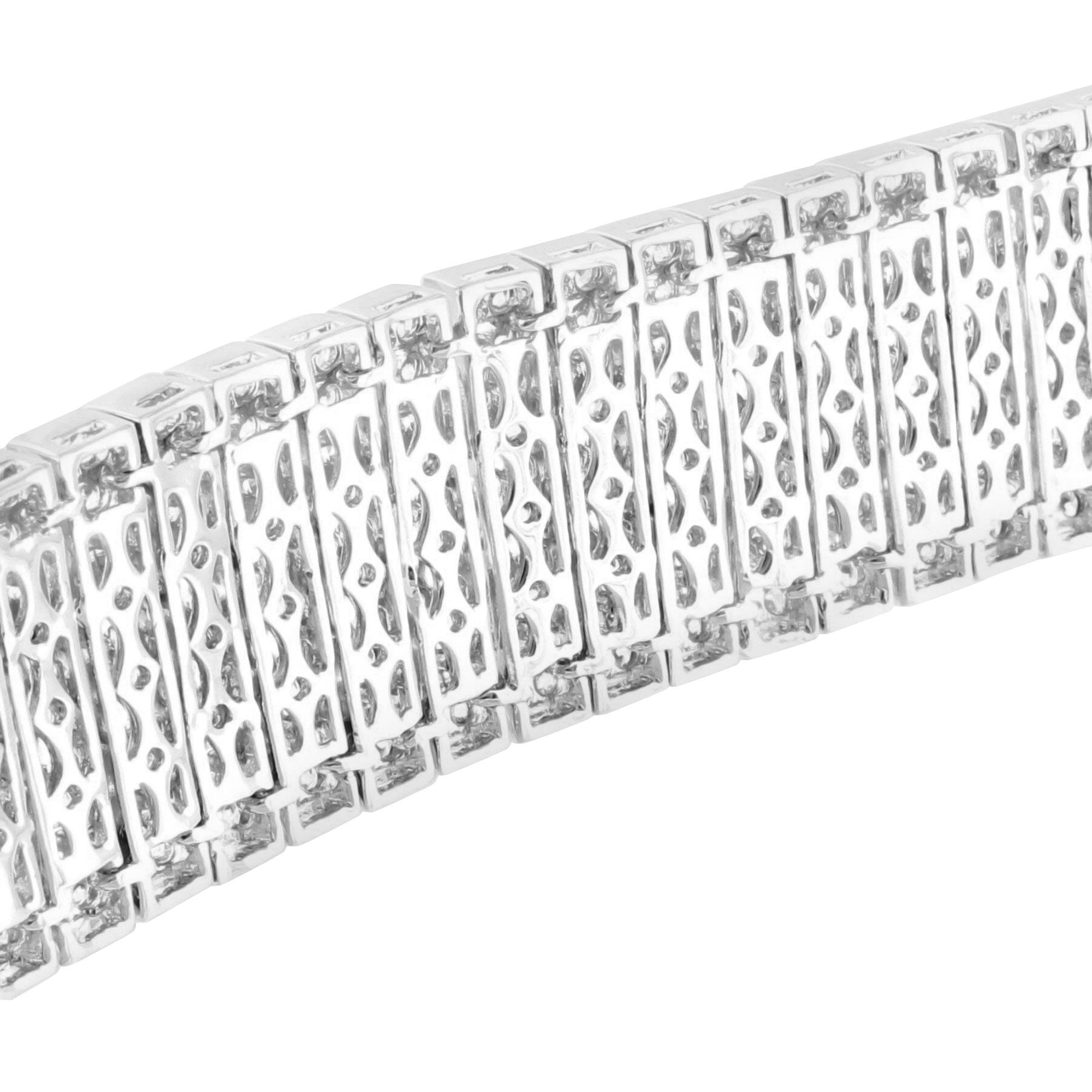 2 Row Bling Ice Bracelet in White Gold Finish - Elegant Cubic Zirconia Tennis Bracelet for Women, Perfect for Parties, Weddings & Special Occasions