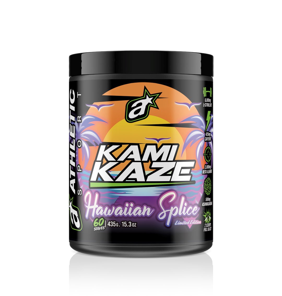 Best Kamikaze Pre-Workout Supplement for Athletes - Energy Booster & Performance Enhancer for Gym, Running & Sports Training