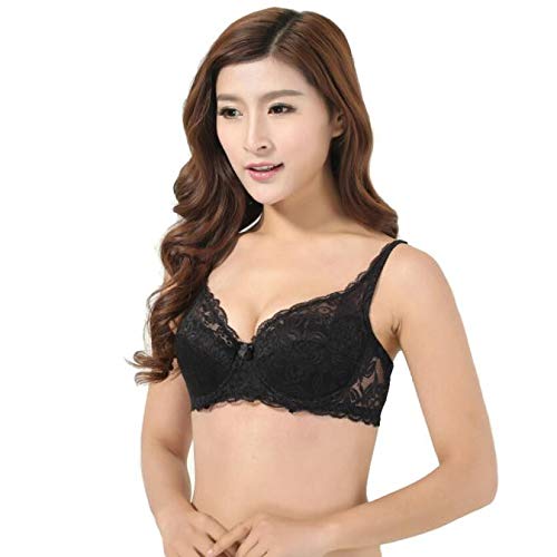 Underwire Push Up B Cup Bras for Women - Ultrathin Breathable Strappy Sexy Lace Post-Surgery Lingerie Bralette | Perfect for Everyday Wear, Date Nights & Special Occasions