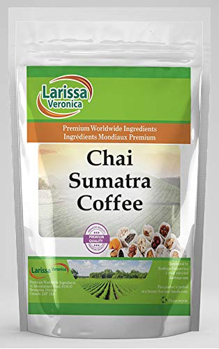 Premium Sumatra Chai Coffee Beans - Gourmet, Naturally Flavored Whole Bean Coffee (8 oz, 2-Pack) - Perfect for Home Brewing, Office Use & Gifts