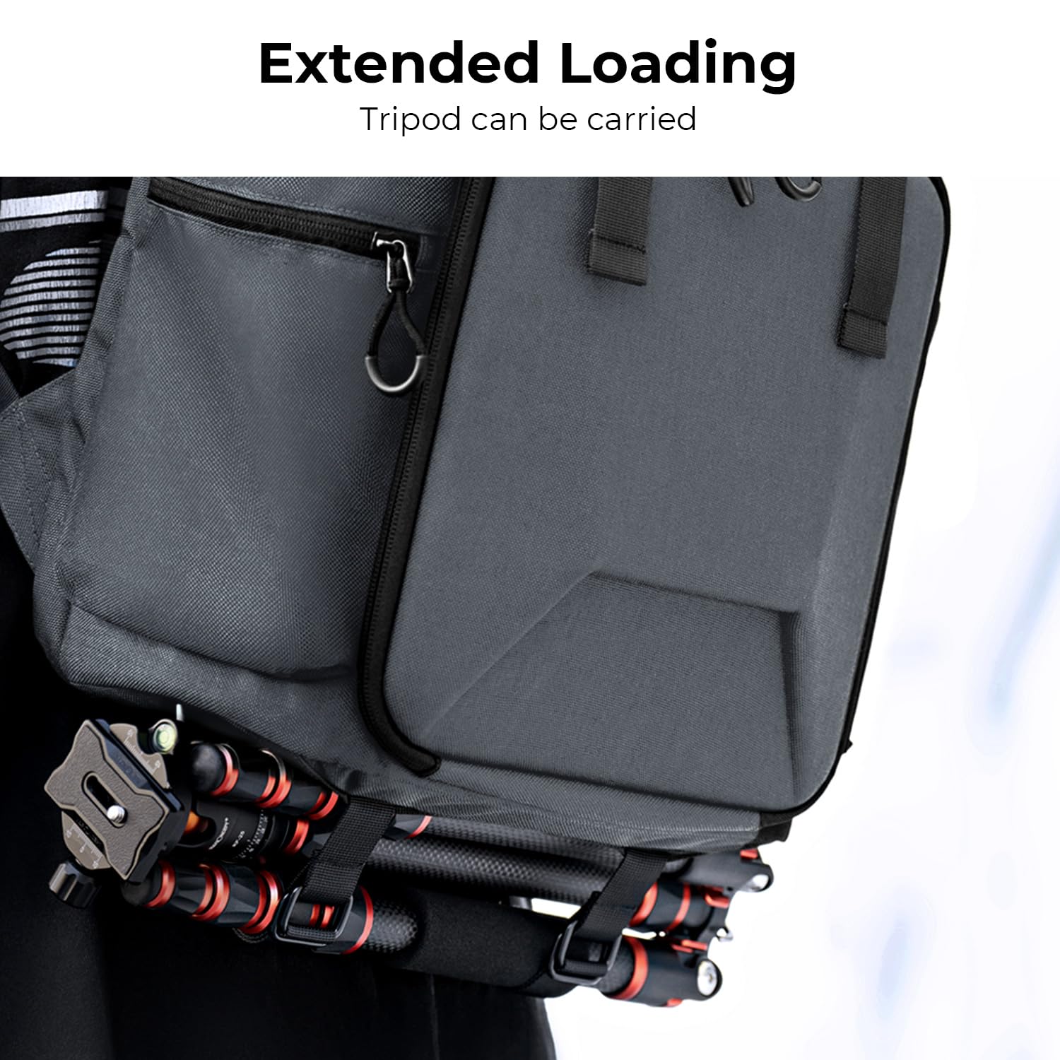 K&F Concept Professional Camera Backpack - Hard Shell DSLR SLR Camera Bag with 15.6