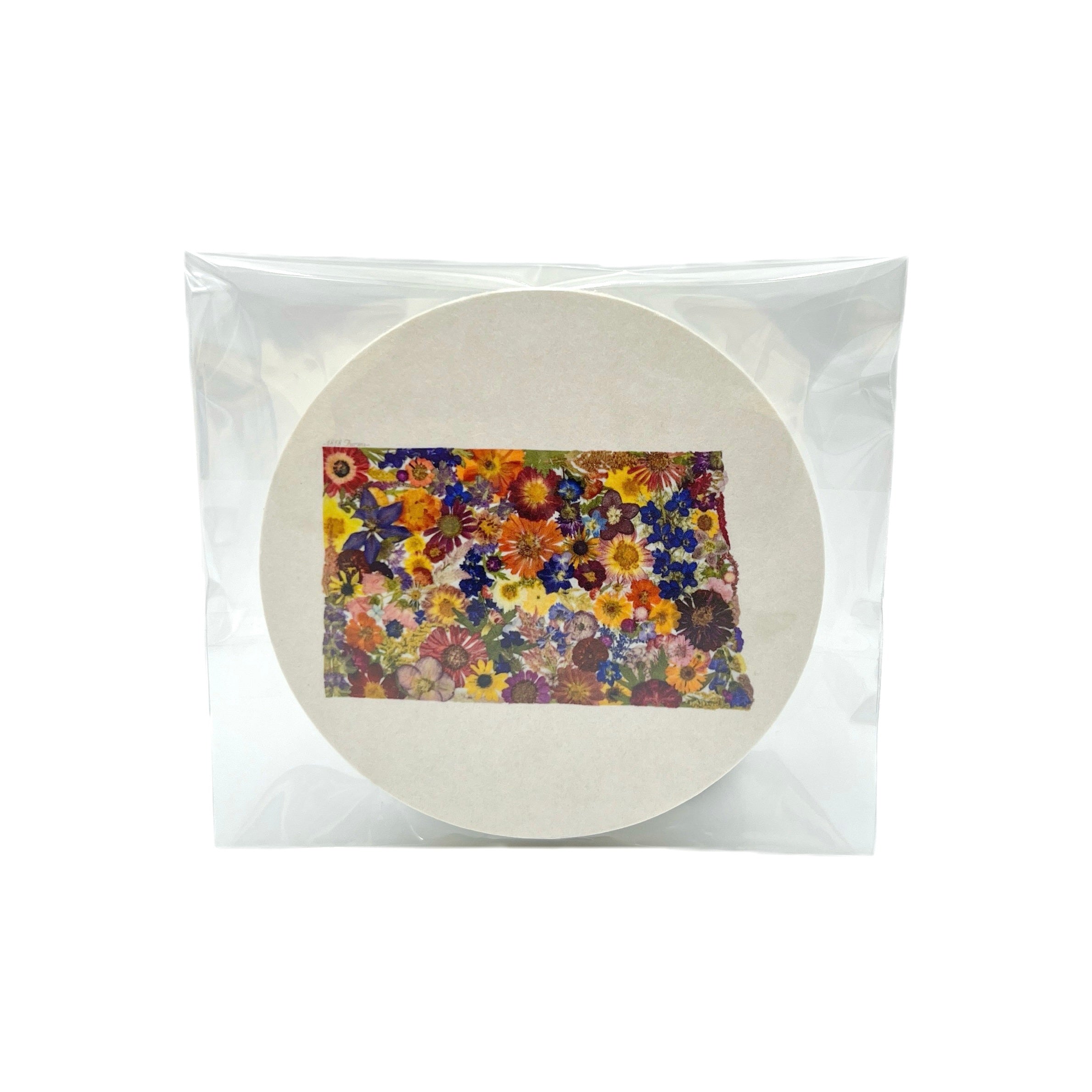 Pressed Flower Coaster Set - Handmade Floral Resin Coasters for Home Decor - Unique Botanical Drink Coasters for Coffee Table, Dining Table, and Gift Giving