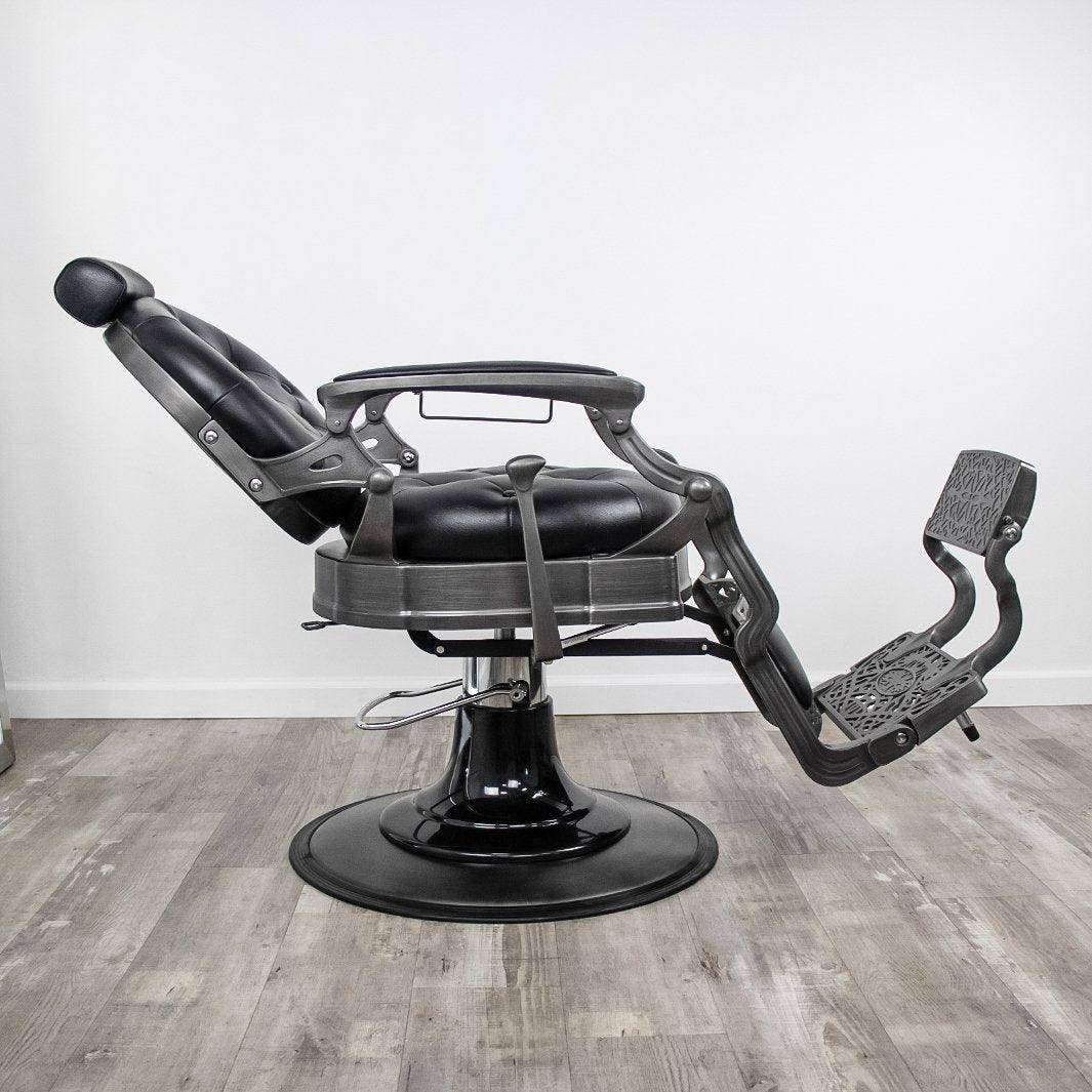 Professional Barber Chair for Salon & Home Use - Heavy Duty Hydraulic Styling Chair with Adjustable Height & Reclining Backrest - Perfect for Haircuts, Shaves & Styling