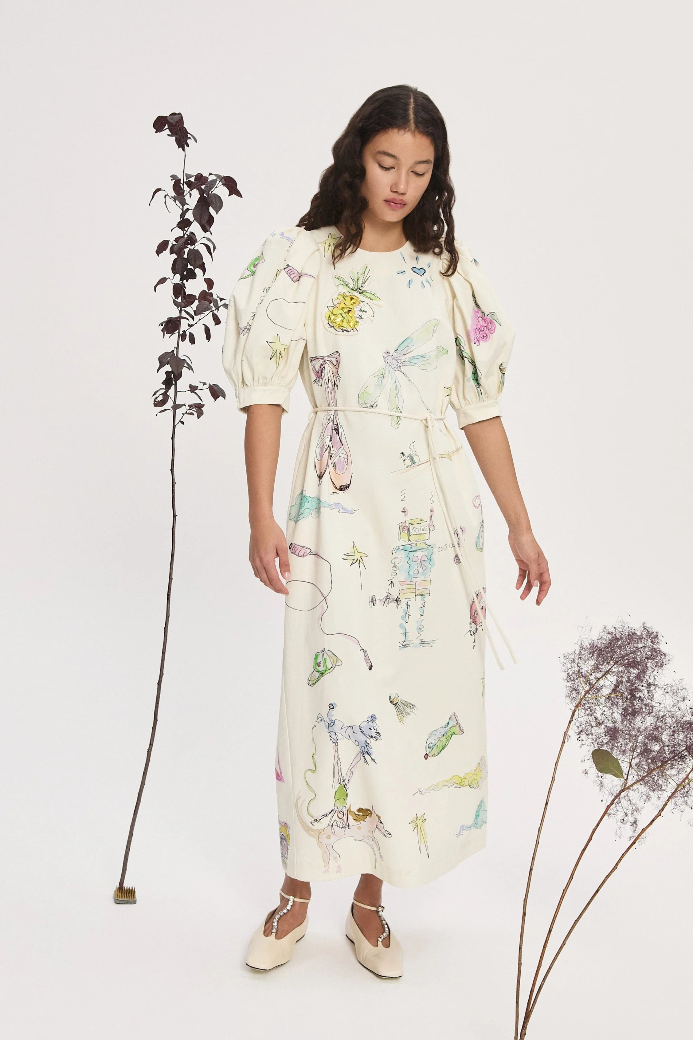 Elegant Court Midi Dress for Women - Flowy A-Line Summer Dress with Pockets - Perfect for Weddings, Parties & Office Wear