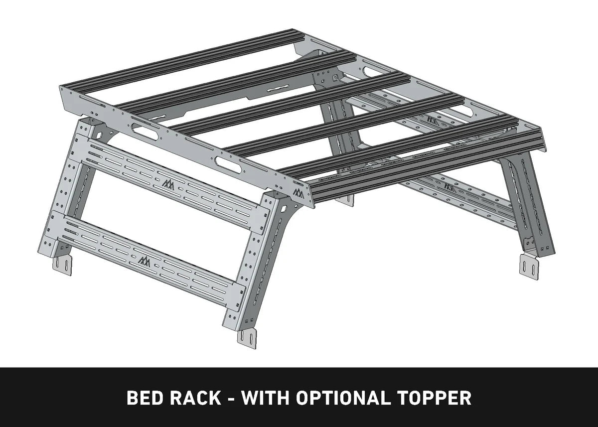 Backwoods Adventure Mods Bed Rack DRIFTR Topper for 2005+ Toyota Tacoma | Heavy Duty Truck Accessories | Perfect for Off-Road Camping & Overlanding Adventures
