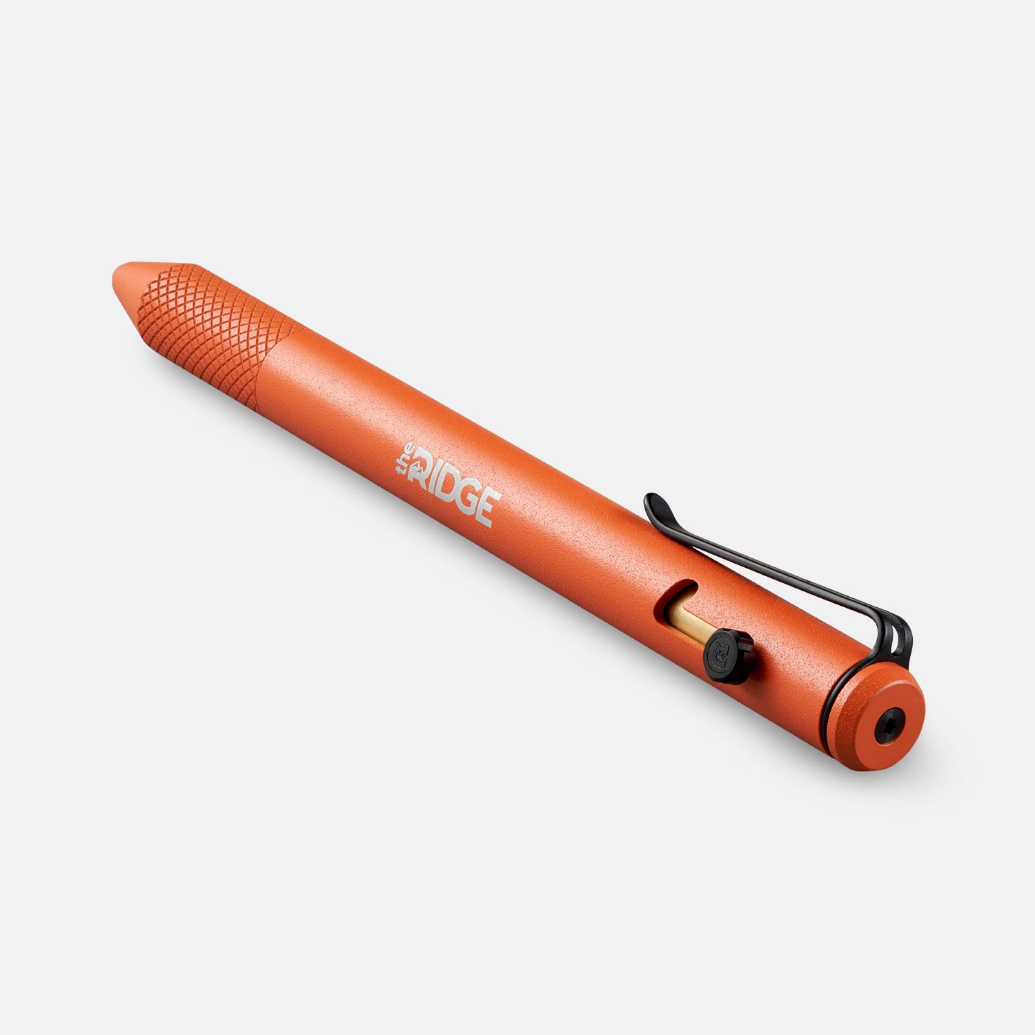 Ridge Bolt Action Pen - Basecamp Orange | Premium Tactical Pen for Outdoor Adventures, EDC & Survival Gear