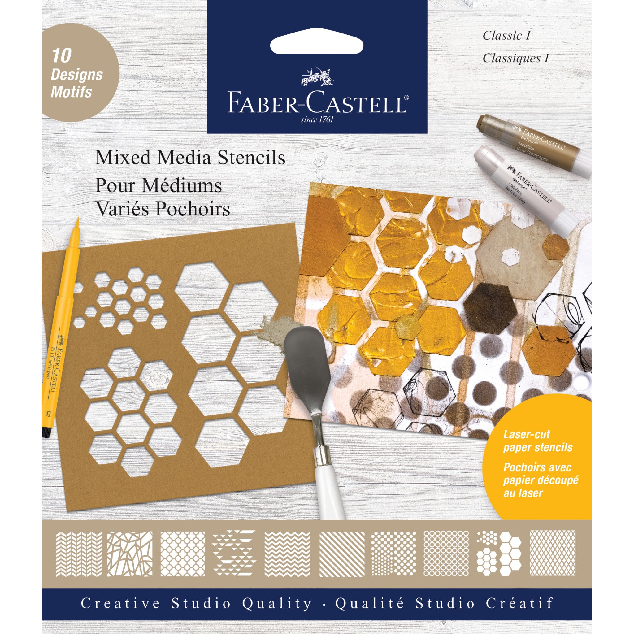 Classic I Stencils #770600 - Perfect for DIY Crafts, Scrapbooking & Home Decor Projects
