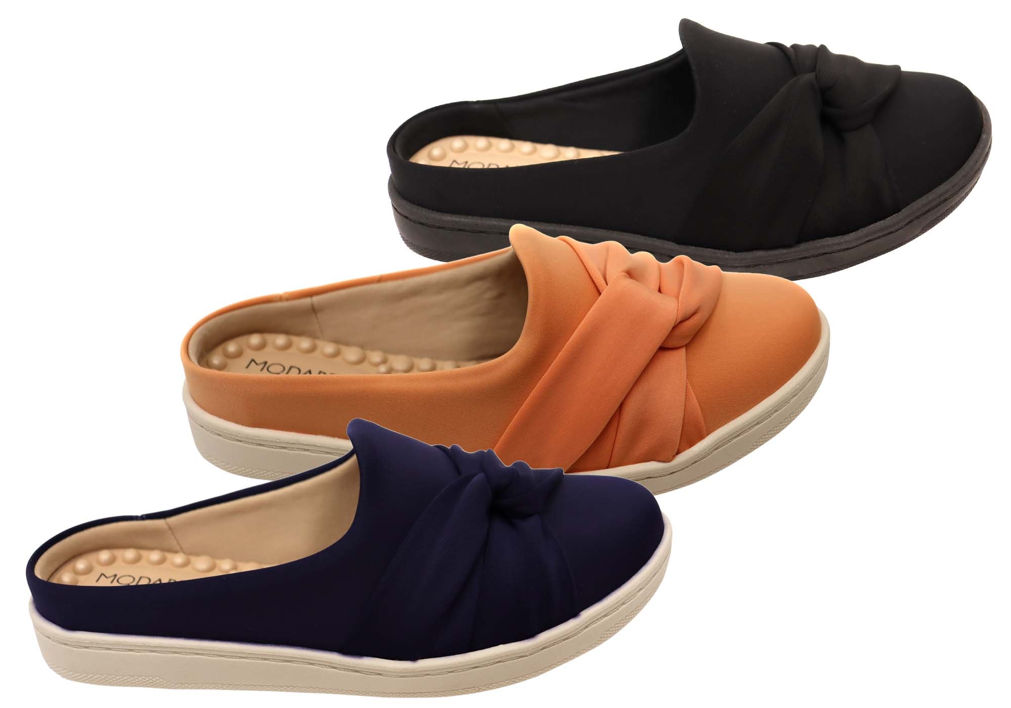 Modare Ultra Comfort Women's Closed Toe Open Back Mules - Slip On House Shoes for Relaxing at Home, Office & Casual Outings