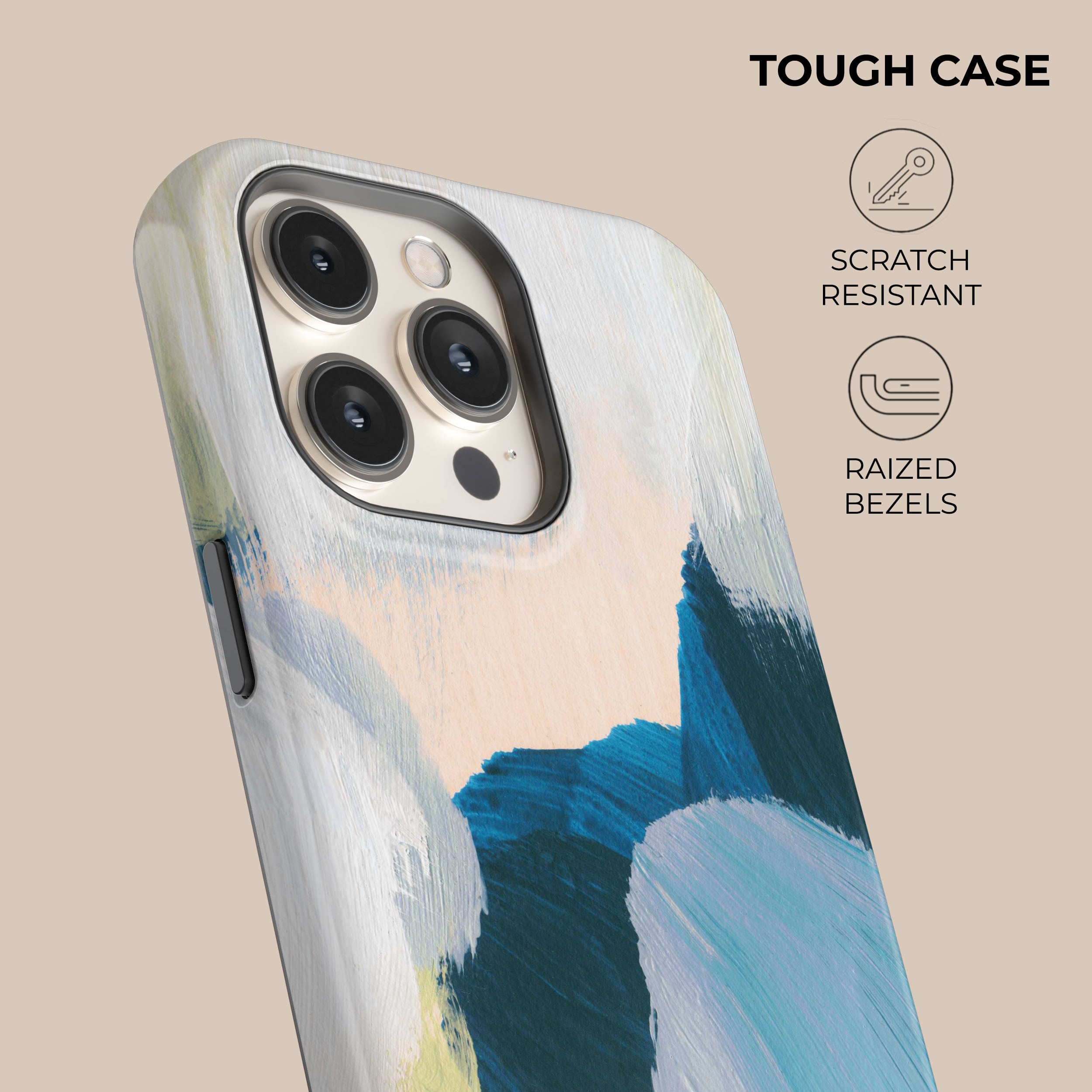 Durable Summer Canvas Phone Case for iPhone & Samsung - Waterproof & Slim Design for Outdoor Activities, Travel, and Daily Use