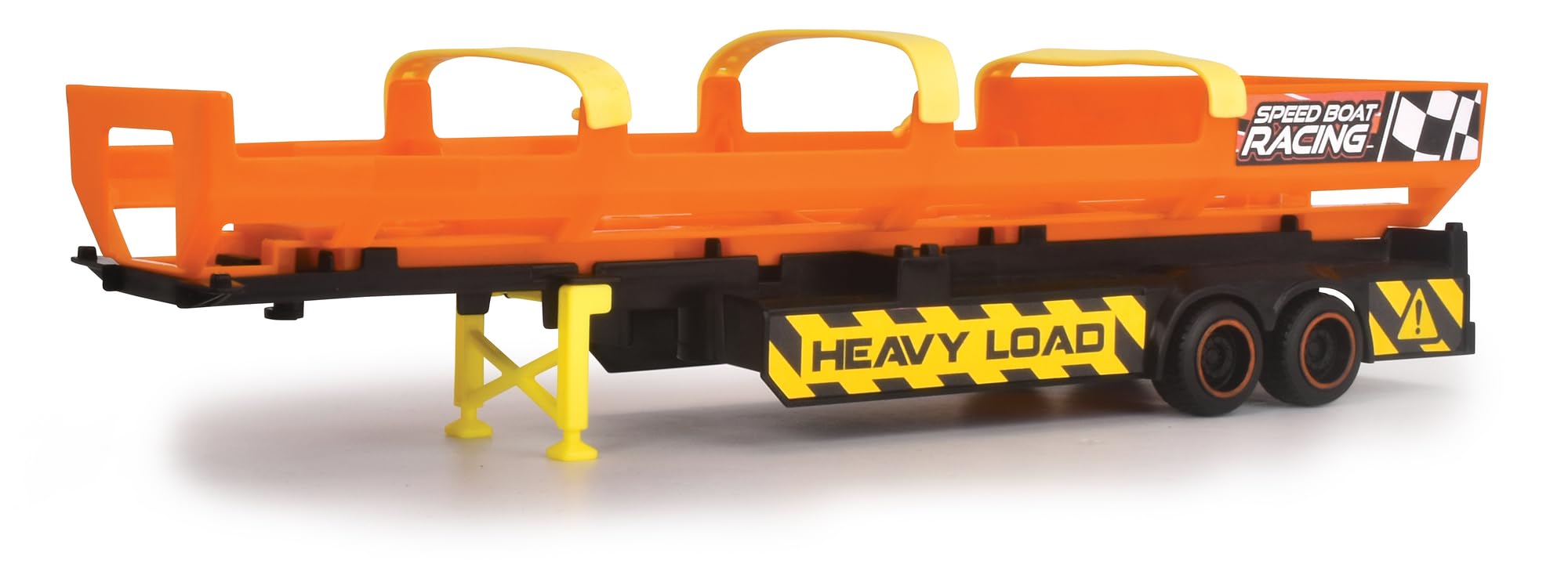 Dickie Toys - Mack Truck with Trailer and Boat | Durable Die-Cast Toy Vehicle for Kids | Perfect for Pretend Play, Construction Scenes & Outdoor Adventures