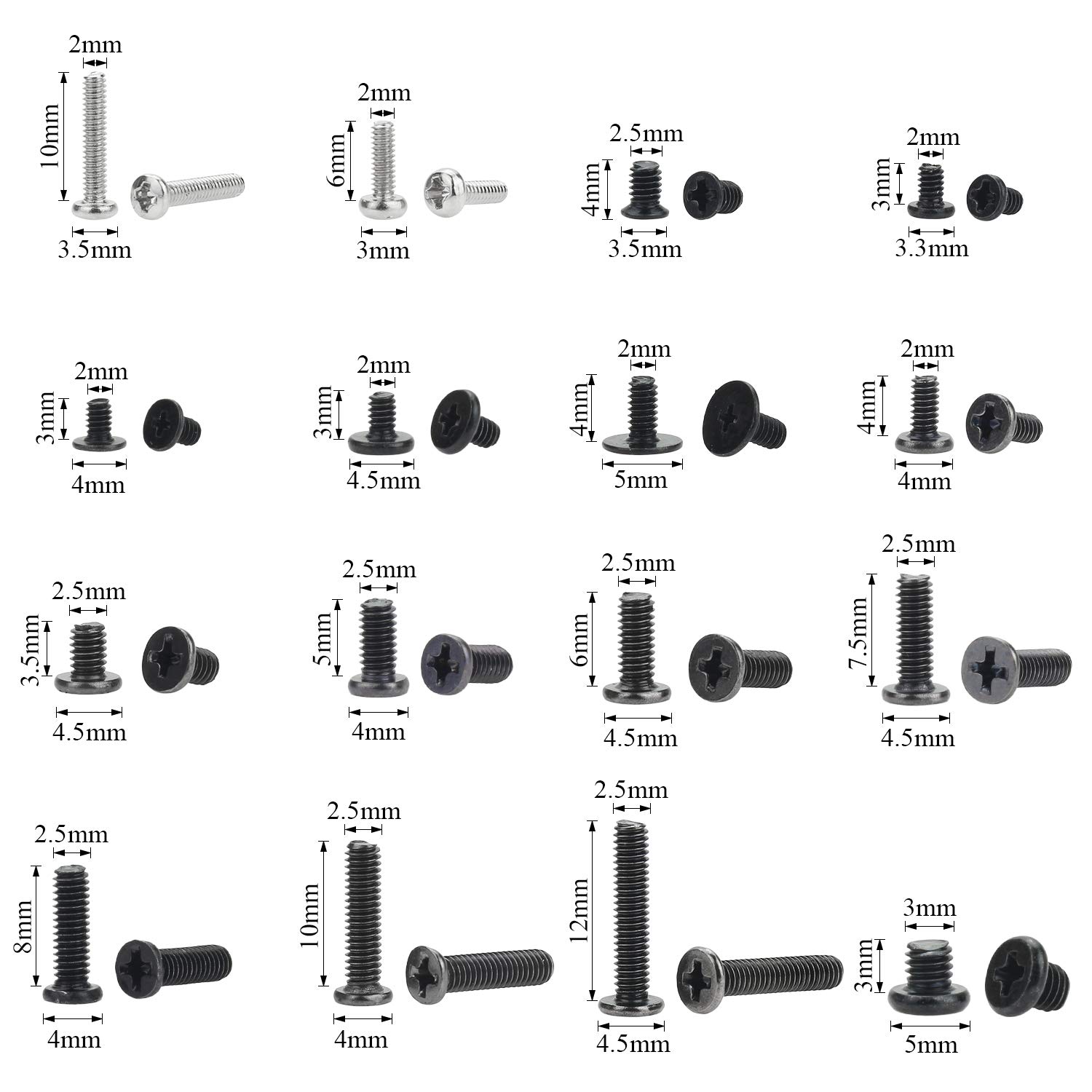 800-Piece Laptop & Notebook Computer Screw Replacement Repair Kit - SSD & Electronic Device Repair Screw Set for DIY Fixes, Upgrades & Maintenance (Perfect for MacBook, Dell, HP & More)