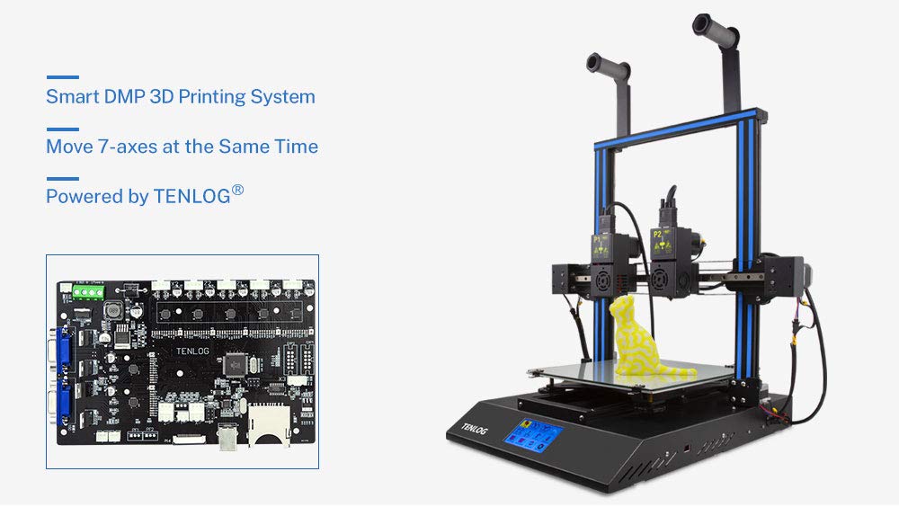 High-Performance Multi Nozzle 3D Printer Motherboard with DMP System | Supports Dual Extruder & Multi-Material Printing | Ideal for DIY 3D Printing, Prototyping & Industrial Manufacturing