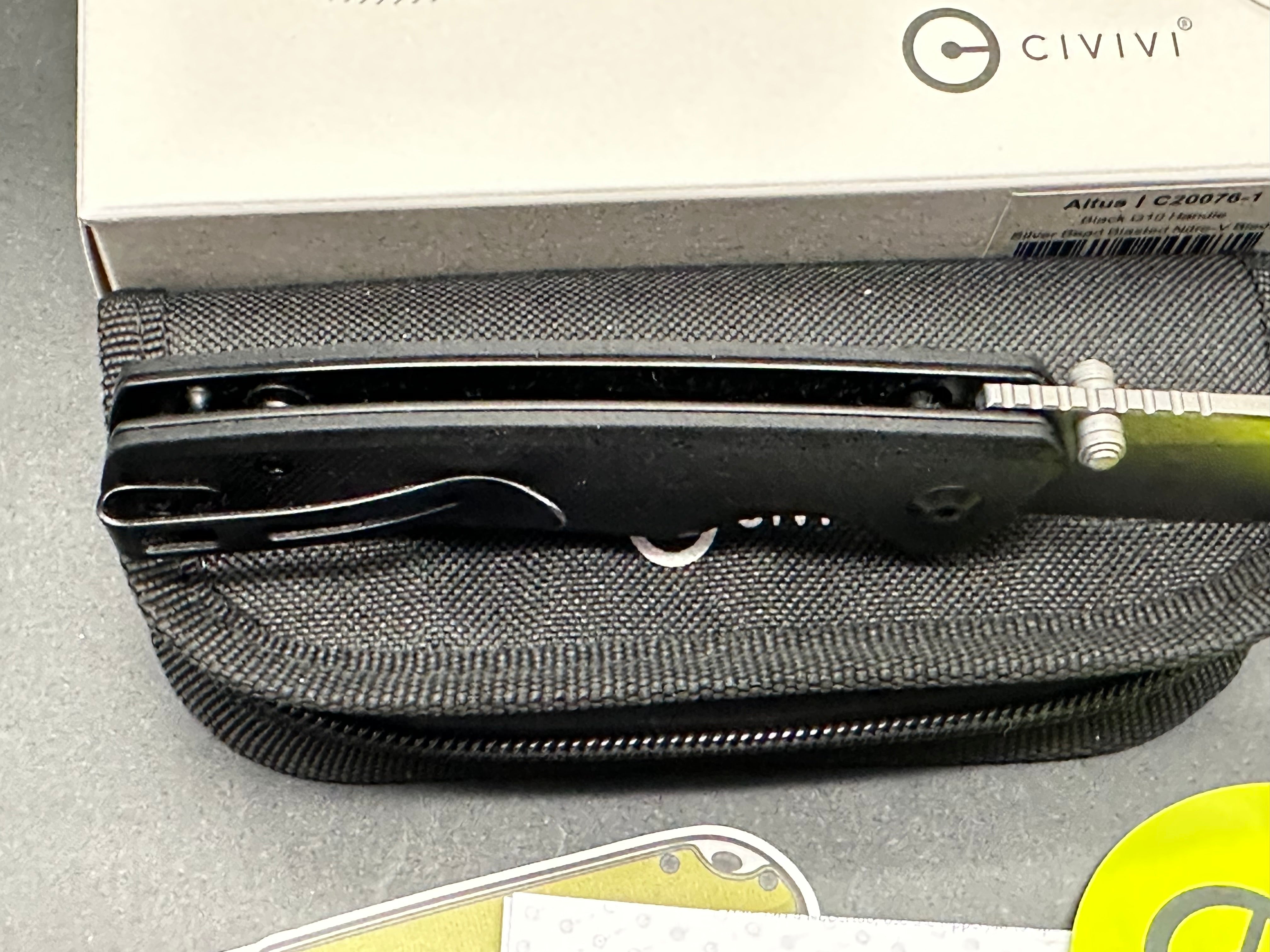 Civivi Altus Folding Pocket Knife - Black G10 Handle, Nitro-V Steel Blade - EDC, Outdoor, Camping, Survival Gear