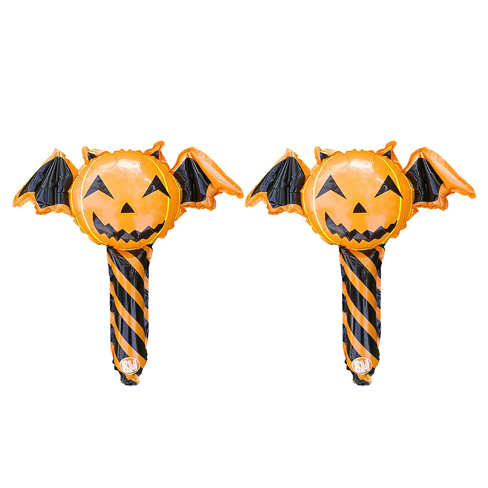 Halloween Balloons Stick Pumpkin Devil Inflatable Balloons - Automatic Sealing Party Decorations for Halloween Party, Home Decor, Trick or Treat, Haunted House & Spooky Event Decorations