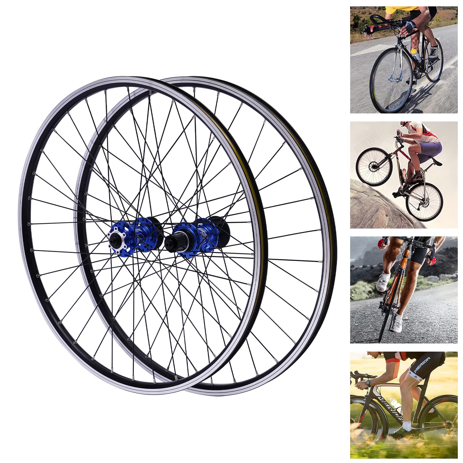 29 Inch Mountain Bike Wheelset - Lightweight Aluminum Disc Brake Rims with Detachable Cassette Hub for Trail & Off-Road Cycling | Perfect for MTB Upgrades & Professional Riders