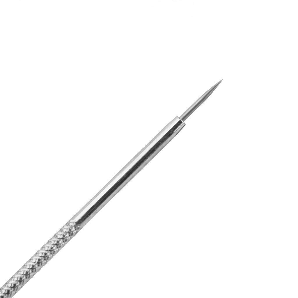 INAAYA Blackhead & Acne Removal Kit - 4 Piece Stainless Steel Comedone Extractor Tools for Face & Nose - Pimple Popper Set for Women & Men (Silver) | Perfect for Home Skincare & Spa Treatments