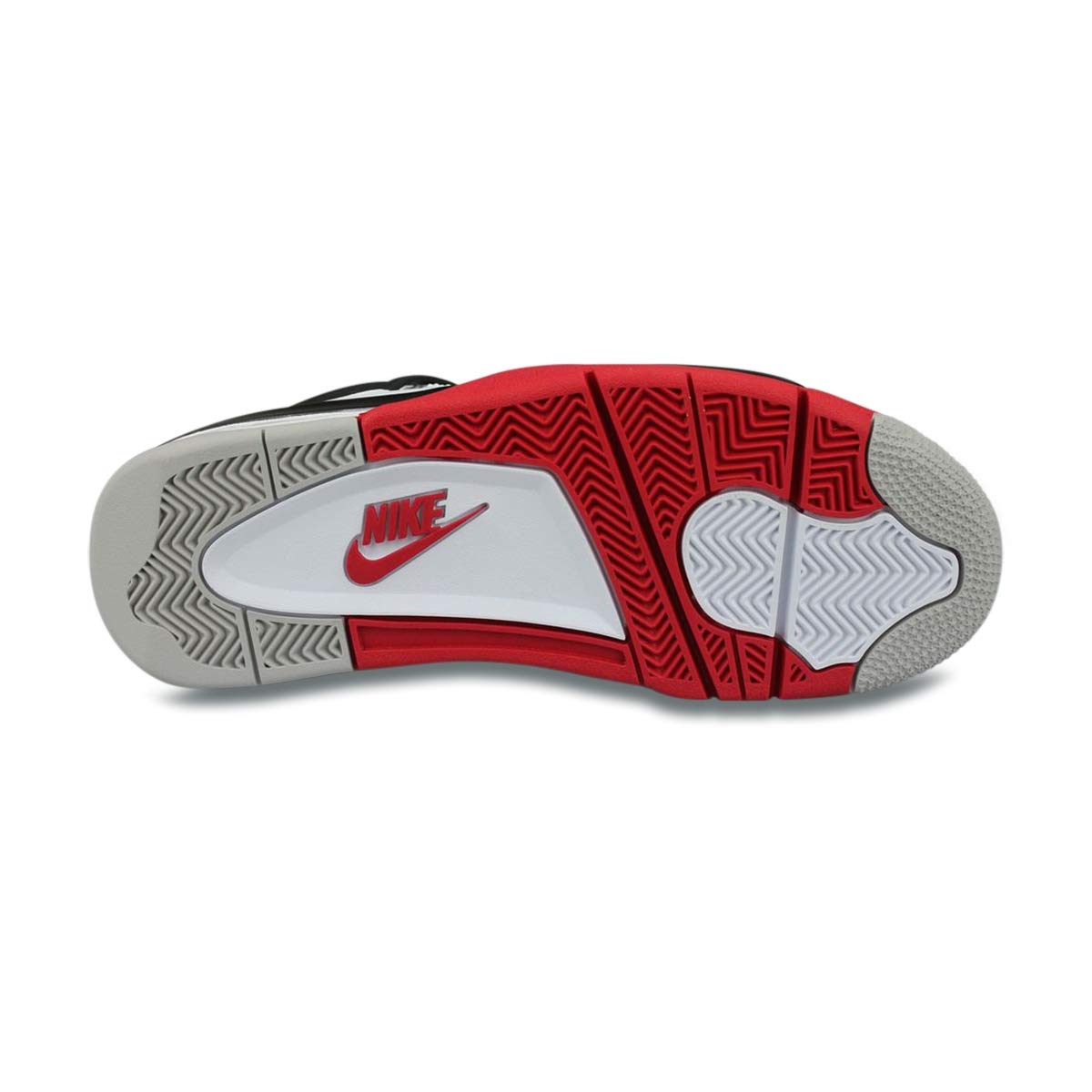 Nike Men's Air Jordan 4 Retro Fire Red 2020 Sneakers - White/Fire Red/Black/Tech Grey - Size 9 | Basketball Shoes for Men, Casual Streetwear & Sneaker Collection