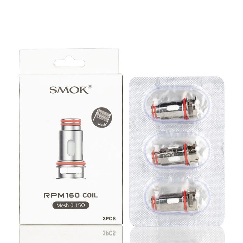 SMOK RPM160 Replacement Coils 3-Pack - Compatible with RPM160 Pod Mod - Long-Lasting Vape Coils for Enhanced Flavor & Vapor Production - Perfect for Vaping Enthusiasts & Cloud Chasers