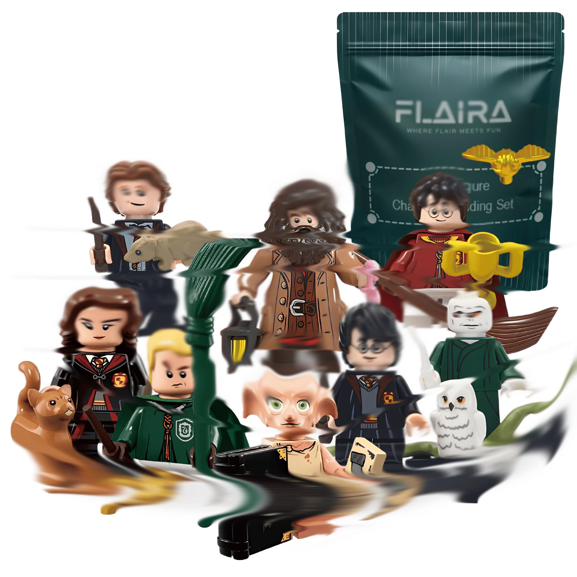 Harry Potter Building Blocks Minifigures Set - 8 Pack Action Figures for Kids, Collectors & DIY Scene Building | Perfect for Playtime, Gifts & Display