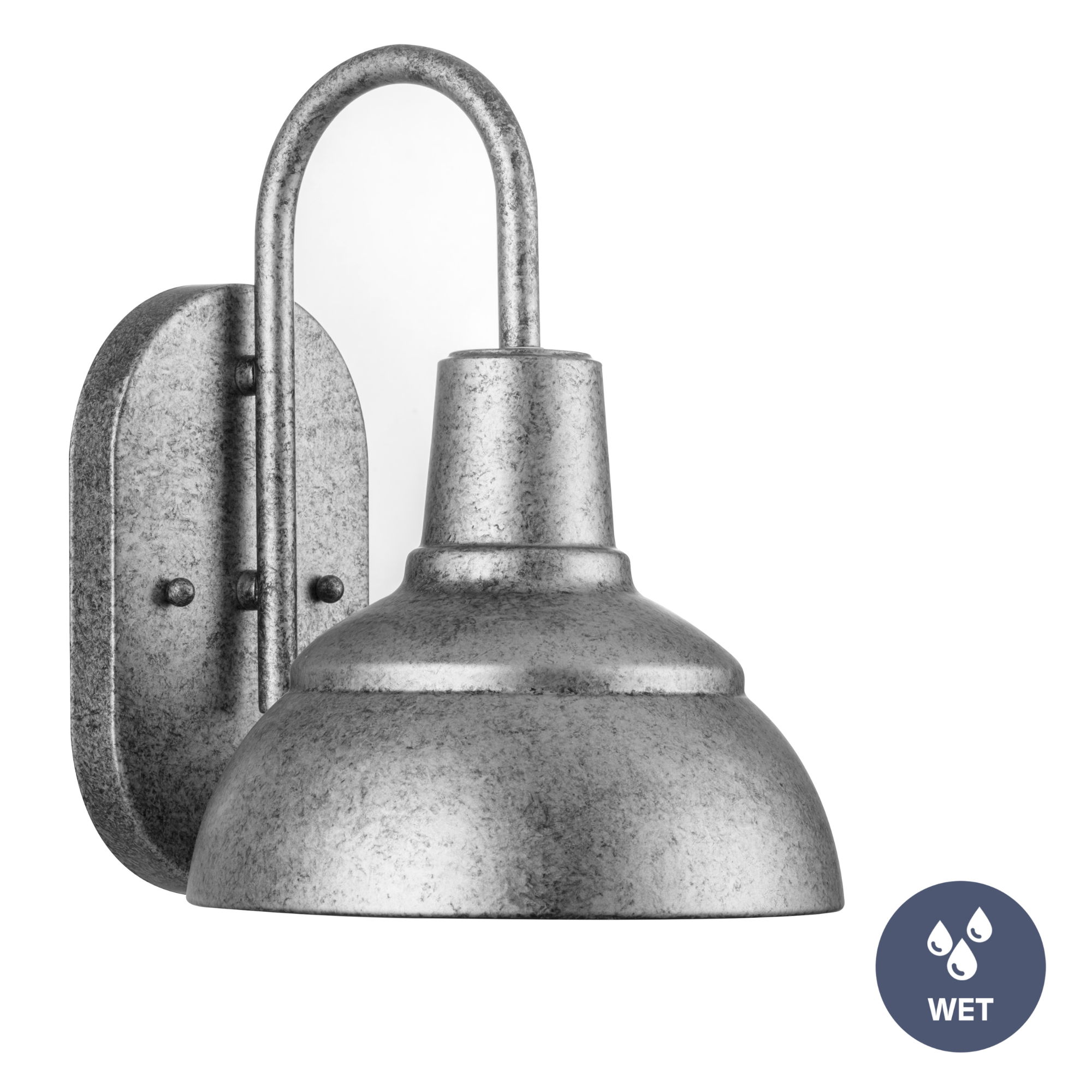 Brightondale Galvanized Wet Rated Outdoor Coach Light - Durable Weatherproof Exterior Wall Sconce for Porch, Garage & Garden Lighting