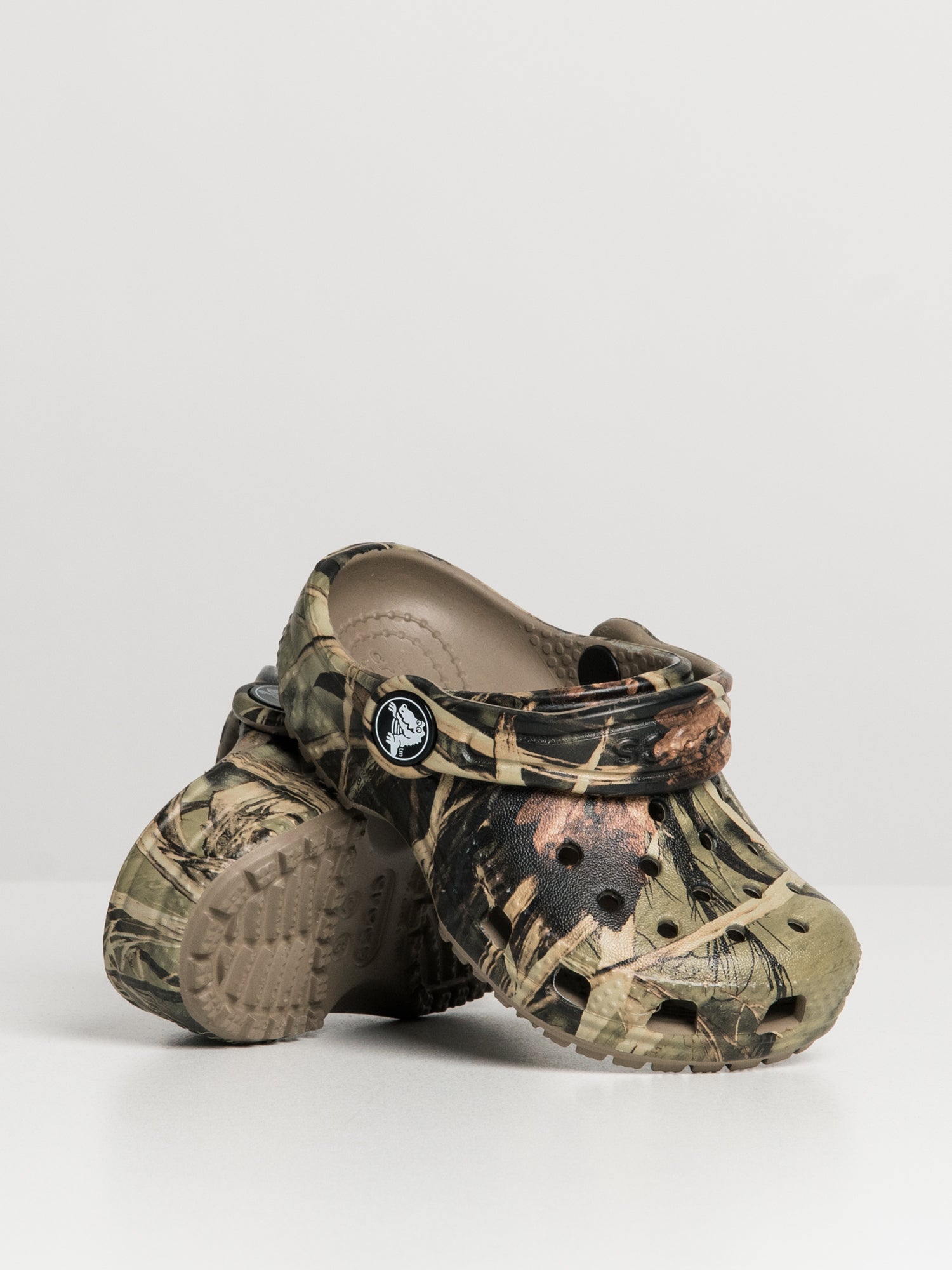 Crocs Classic Toddler Clogs - Real Tree Khaki Color | Comfortable & Lightweight Kids Shoes for Playtime, Beach & Outdoor Adventures
