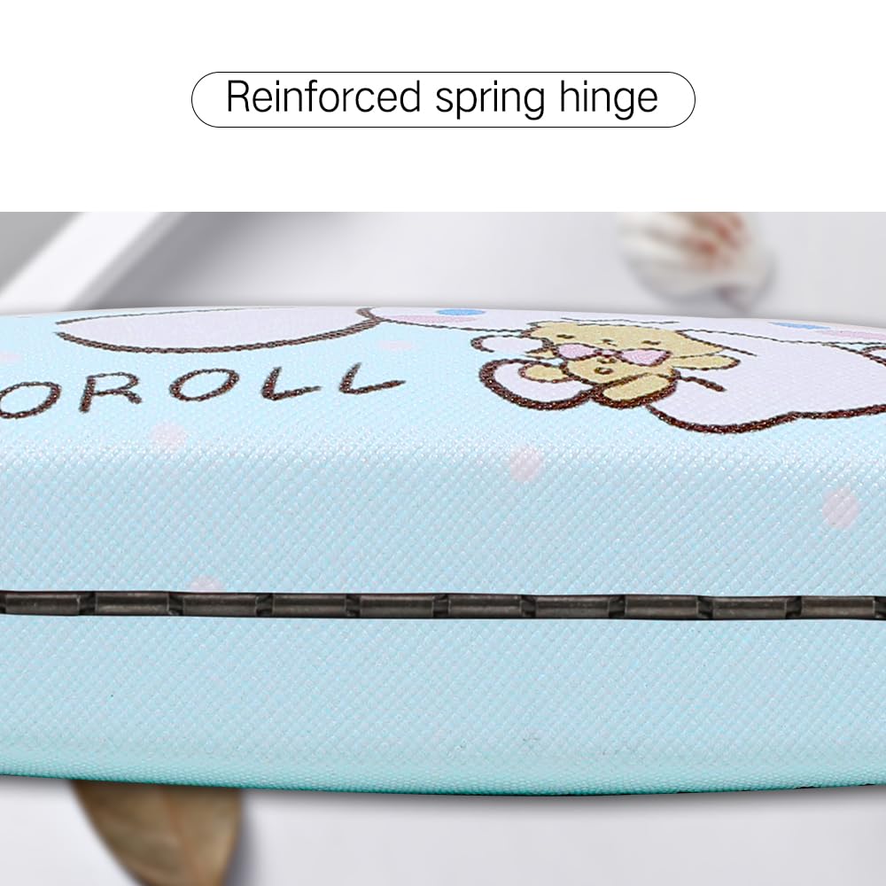 PERFECTSIGHT Hard Shell Eyeglasses Case - Durable Protective Glasses Storage for Kids, Women & Men - Cute Kawaii Design - Perfect for School, Travel, Work & Daily Use