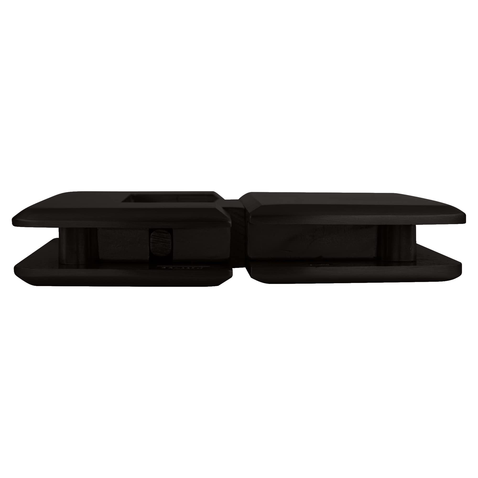 CRL C0L7800RB Oil Rubbed Bronze 180-Degree Glass-to-Glass Positive Close Cologne Hinge - Perfect for Shower Doors, Cabinet Doors, and Glass Partitions