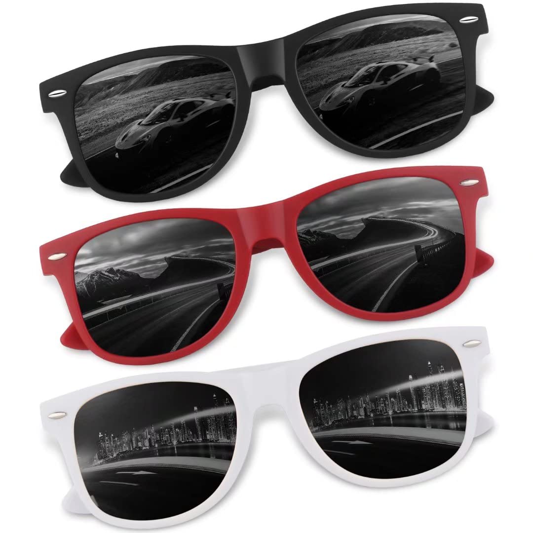 Retro Polarized Sunglasses for Men & Women - Lightweight UV400 Protection Shades - Perfect for Driving, Fishing & Outdoor Activities