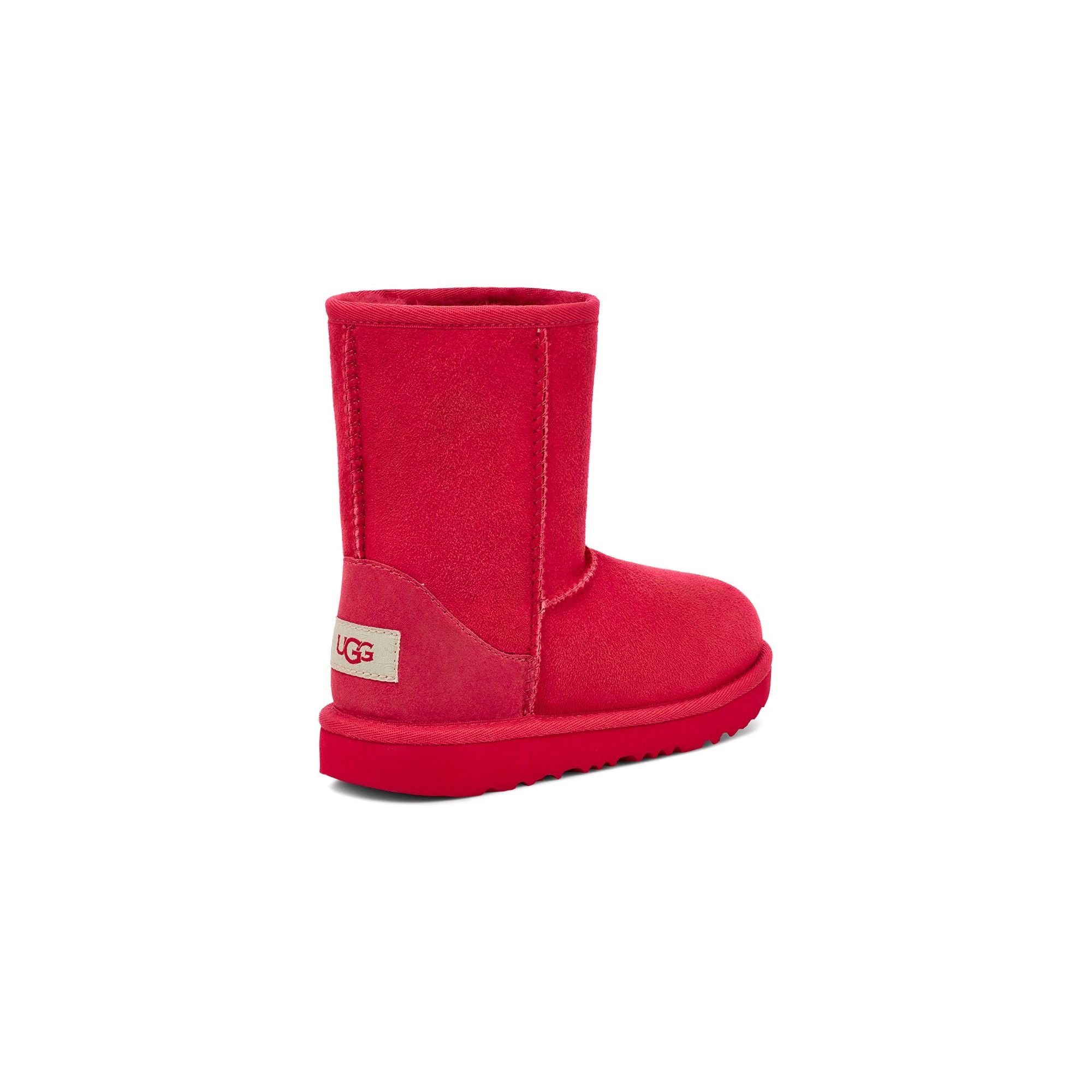 UGG Kid's Classic II Boots - Samba Red | Warm Winter Snow Boots for Girls & Boys | Perfect for School, Outdoor Play & Cold Weather