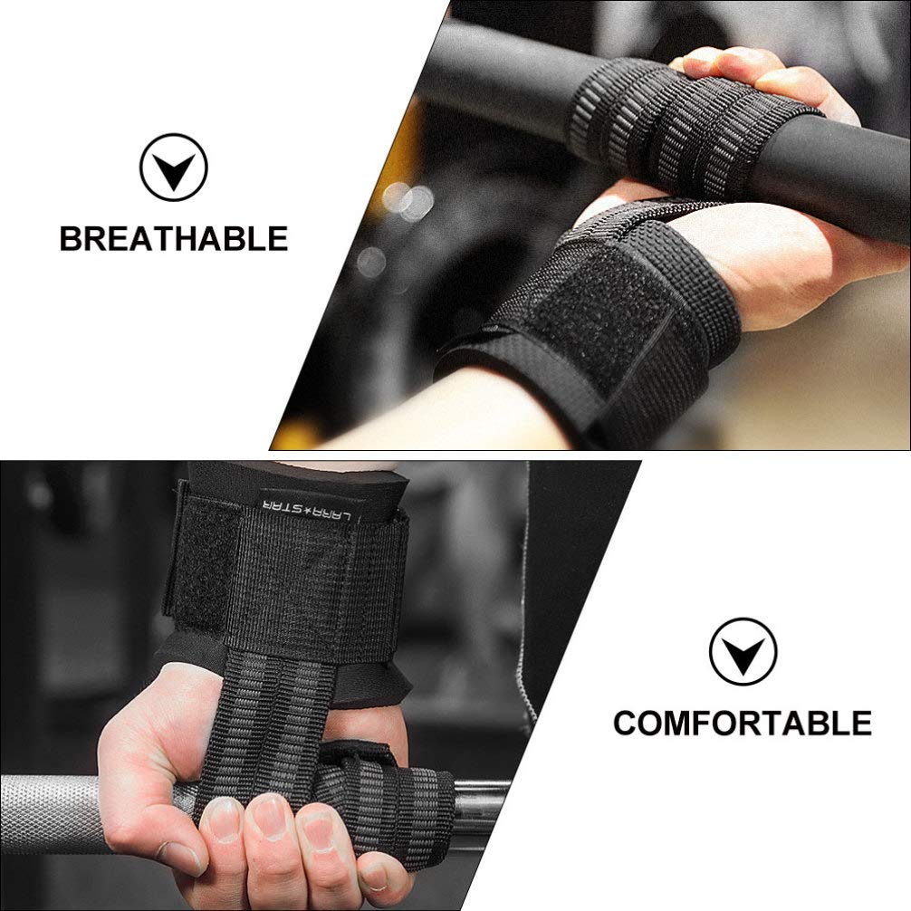 Premium Weight Lifting Straps - Heavy Duty Gym Wrist Support for Pull-ups, Deadlifts & Strength Training - Non-Slip Hand Grip Gloves with Palm Guard - Ideal for CrossFit, Powerlifting & Home Workouts
