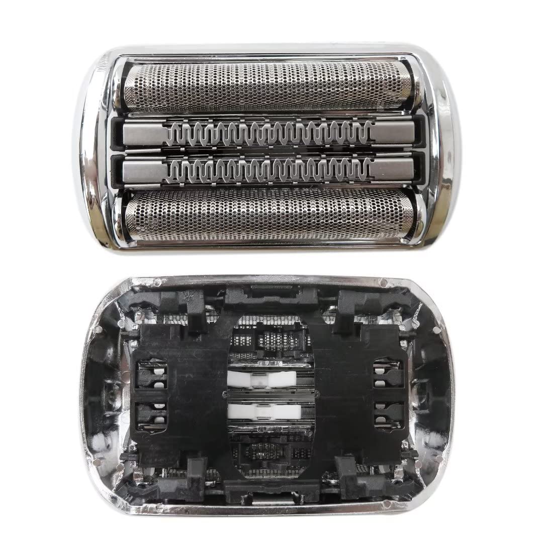 Upgraded YYU Electric Shaver Head Replacement for Braun Series 9 92S/92M Men's Razor - Silver Replacement Part for Smooth Shaving at Home & Travel