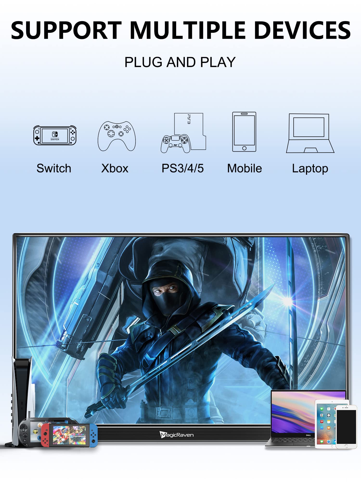 4K Portable Monitor 16