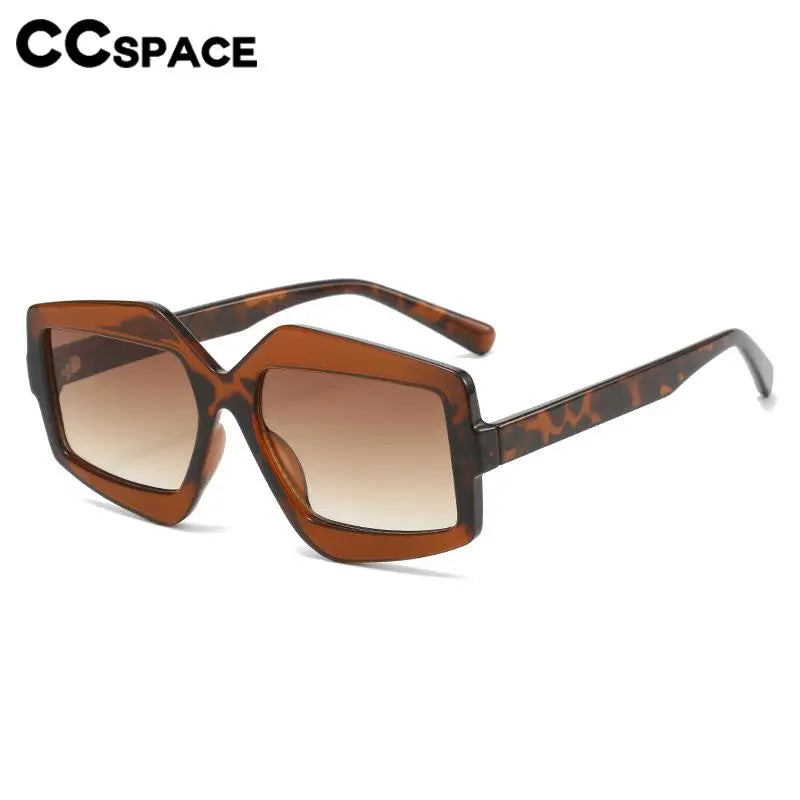 CCspace Unisex Full Rim Square Plastic Eyeglasses & Sunglasses 56825 - Stylish Reading Glasses for Men and Women, Perfect for Office, Driving, and Outdoor Activities