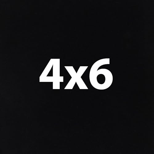 Black 4X6 Inches