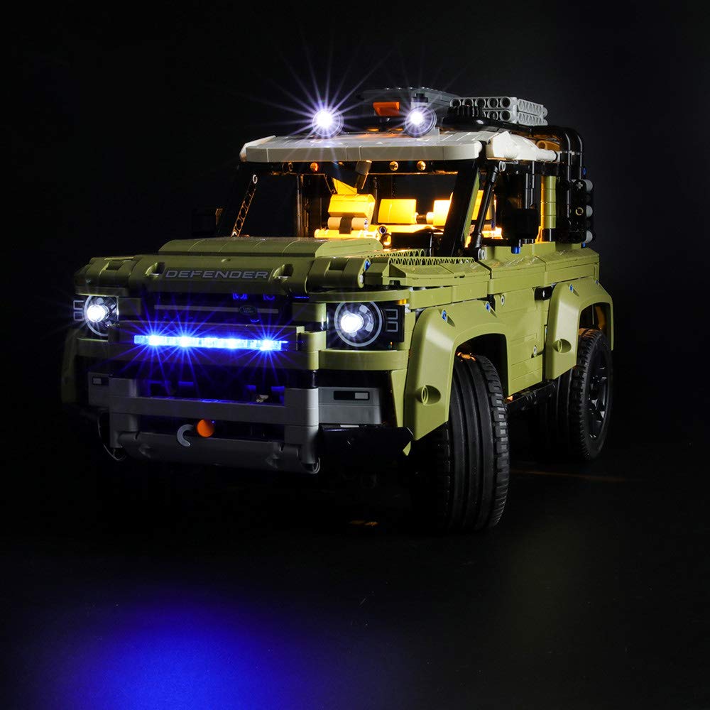 LED Lighting Kit for Lego Land Rover Defender 42110 Model - DIY Light Set for Car Building Blocks - Perfect for Night Display & Showcase
