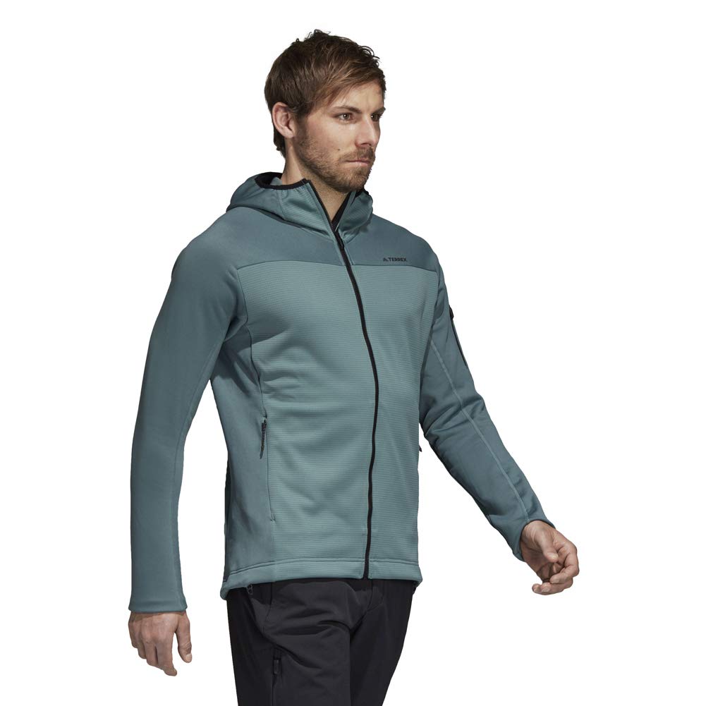 Adidas Men's Stockhorn Fleece Hoodie II - Warm Winter Pullover with Kangaroo Pocket | Perfect for Outdoor Activities, Hiking & Casual Wear